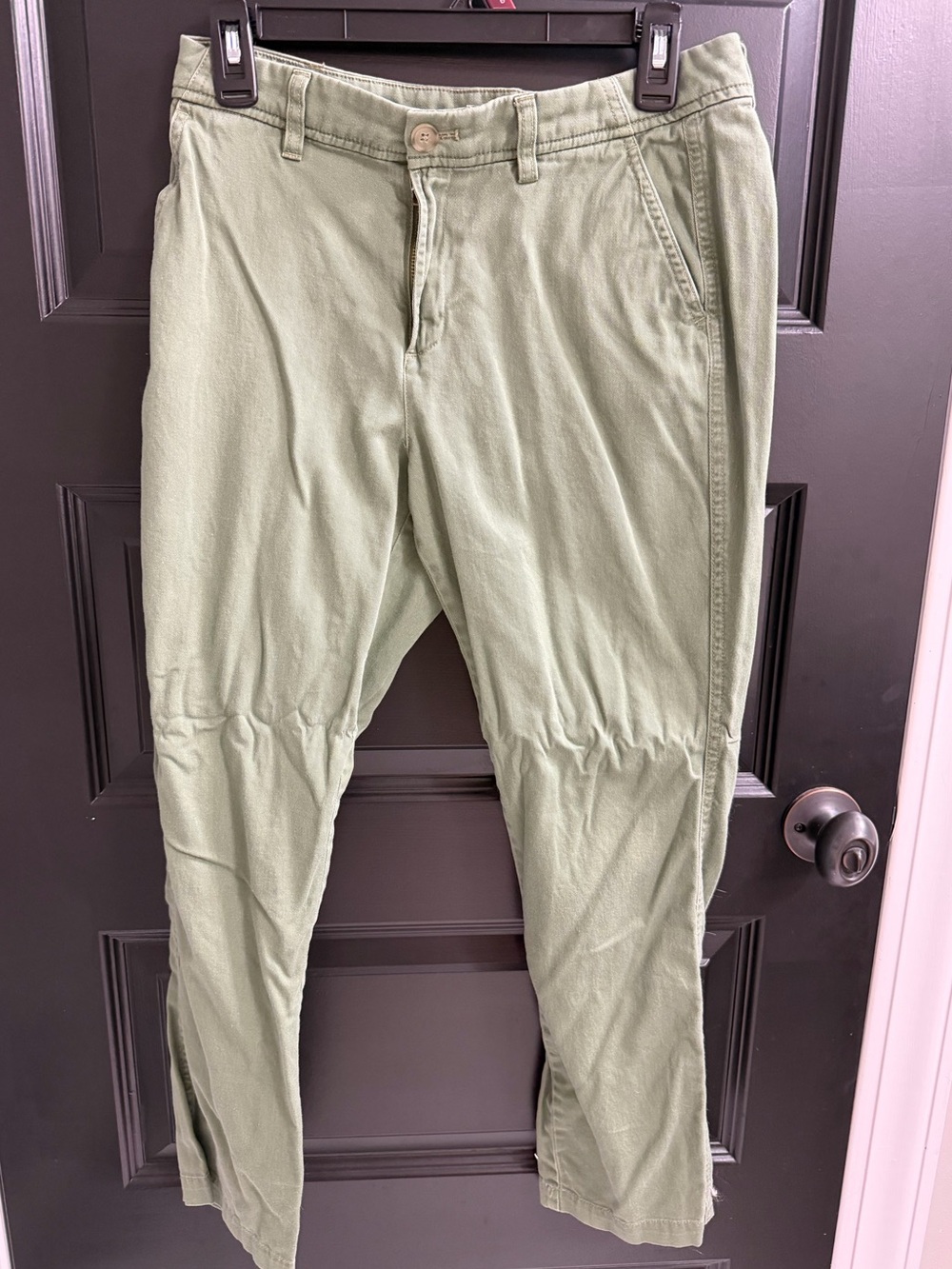J.Crew Sage Green Cotton Tapered Utility Pants Size 4